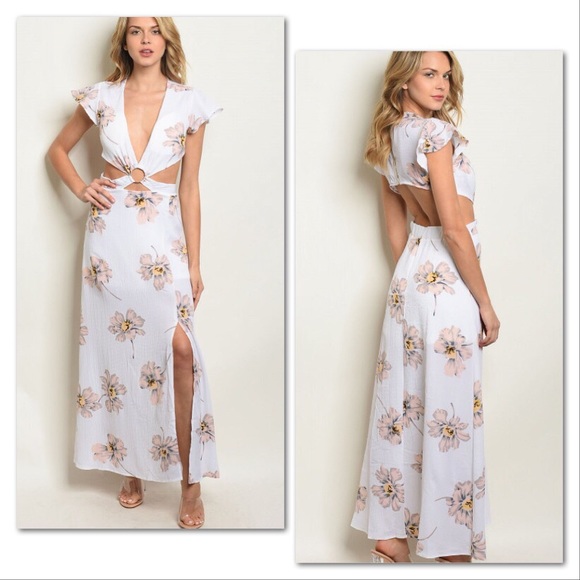 *CLEARANCE* Isabella Halter Floral Maxi - Picture 8 of 8